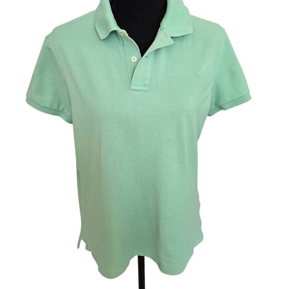 POLO Golf Ralph Lauren Womens Classic Fit Short Sleeve Shirt Green Size Large - Picture 10 of 10